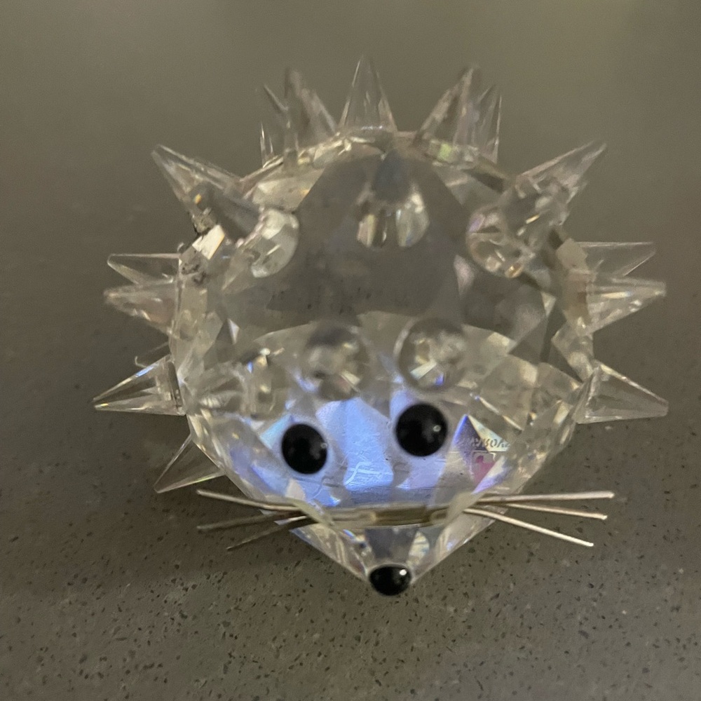 Swarovski Clear Crystal Hedgehog Figurine